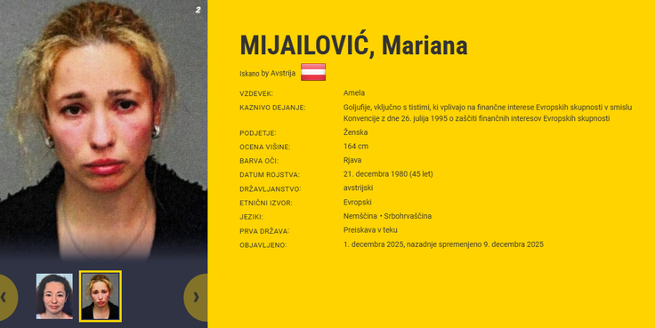 Mariana Mijailović | Foto: Europol