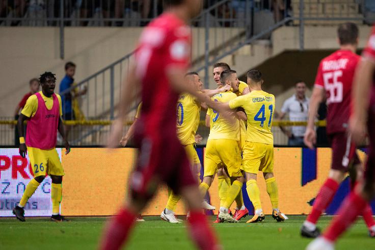 Domžale so lani nesrečno izpadle proti ruski Ufi. Pokopal jih je zadetek kapetana slovenske reprezentance Bojana Jokića v zadnjih minutah. | Foto: Urban Urbanc/Sportida