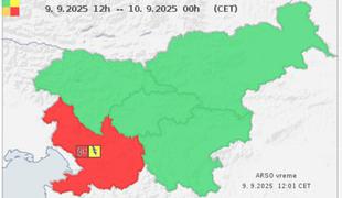Rdeči alarm: "Razmere se lahko v nekaj desetih minutah spremenijo iz običajnih v ogrožajoče" #video