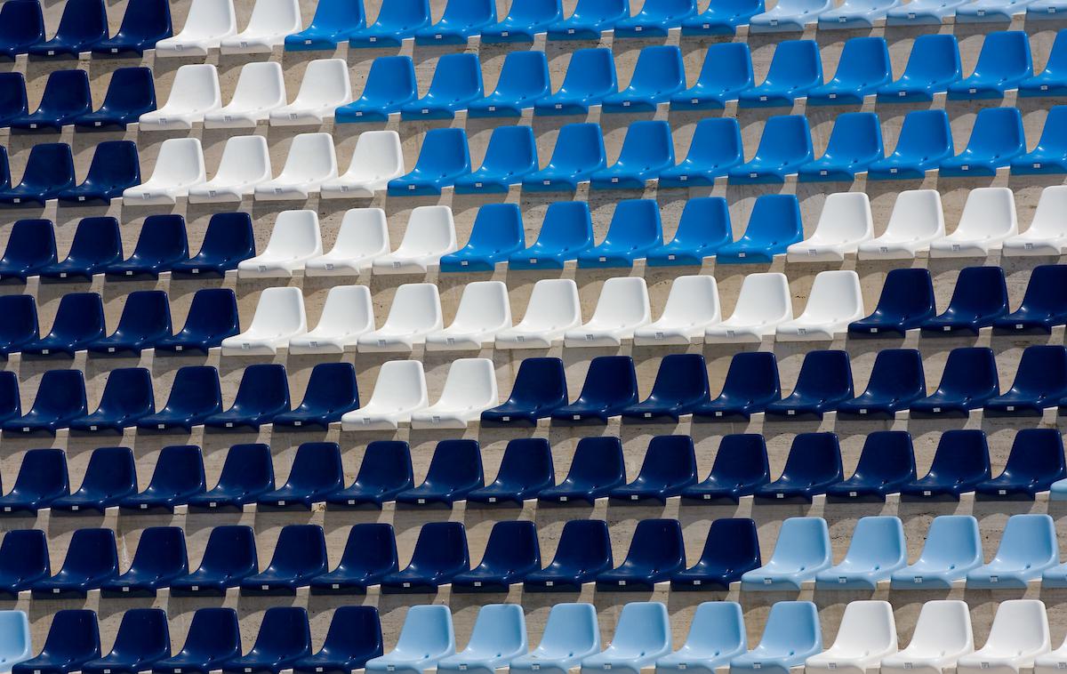 Prazna tribuna | V Braziliji so se odločili, da bo na stadionu lahko zasedena tretjina siceršnje zmogljivosti. | Foto Vid Ponikvar