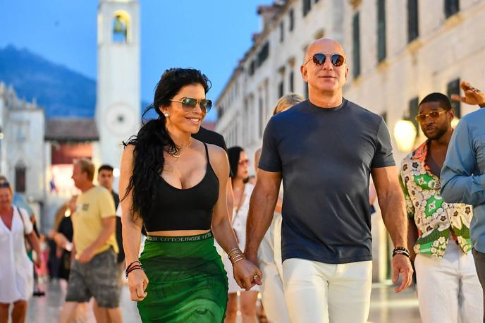 Jeff Bezos in Lauren Sanchez | Jeff Bezos in njegova zaročenka Lauren Sanchez sta v ponedeljek po tednu dni zapustila Hrvaško. | Foto Profimedia