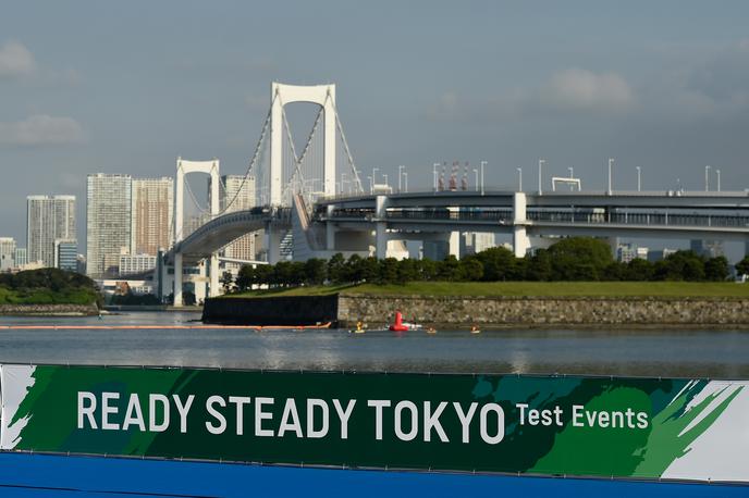 Tokio 2020 olimpijske igre | Zaradi slabe kakovosti vode, v kateri je preveč bakterij, so v Tokiu odpovedali plavalni del paratriatlona. | Foto Getty Images