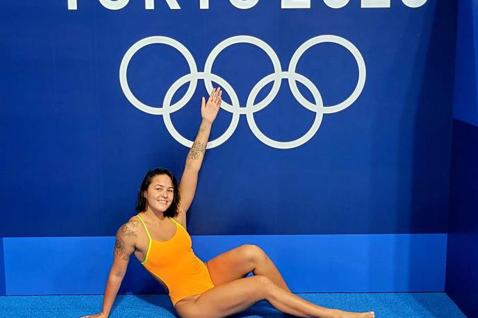 Tilka Paljk | Tilka Paljk, afriška plavalka, rojena v Sloveniji, je danes v Tokiu doživela svoj olimpijski krst.  | Foto osebni arhiv