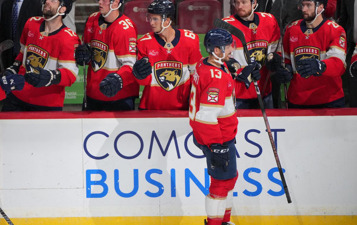 Florida Panthers | Branilci naslova Florida Panthers bodo pred tekmo z Bostonom dočakali še dvig šampionskega prapora. | Foto Guliverimage