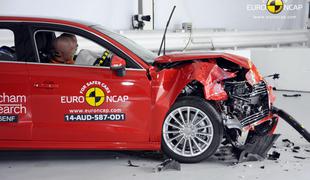 EuroNCAP v znamenju elektrike: v zidu električni soul in hibridni audi (video)