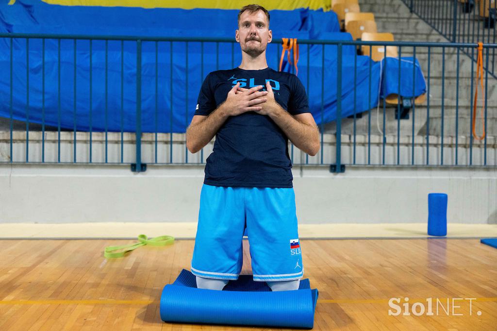 slovenska košarkarska reprezentanca trening