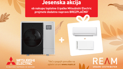 Ob nakupu toplotne črpalke prejmete klimatsko ali prezračevalno napravo brezplačno