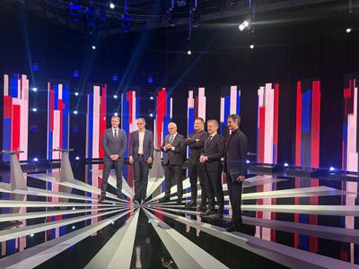 Prvo soočenje predsednikov parlamentarnih strank, SDS in NSi bojkotirata