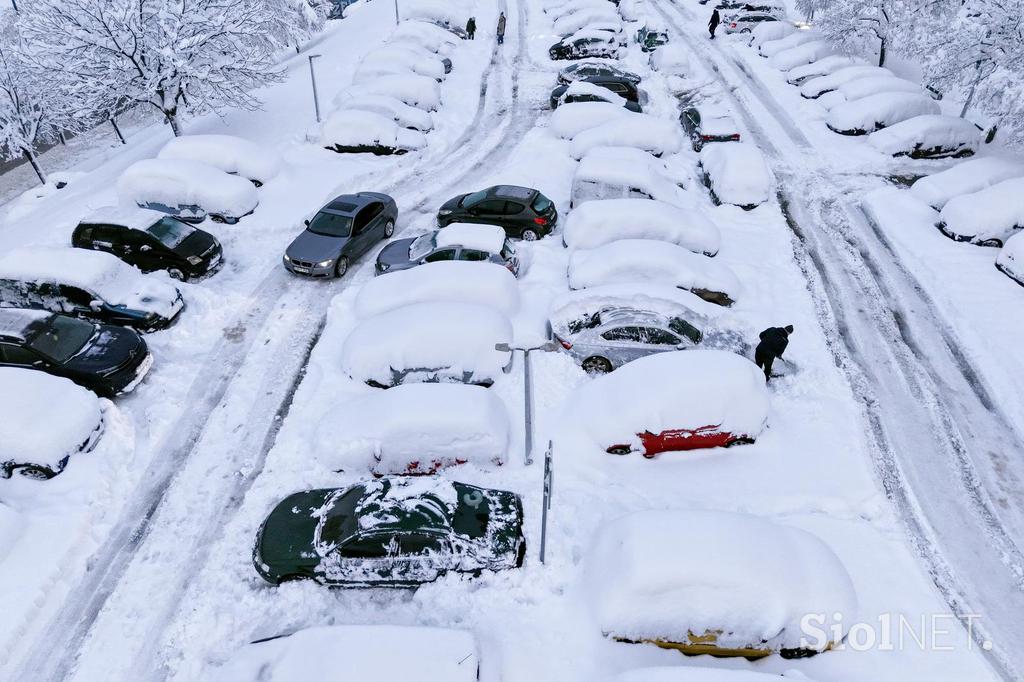 Sarajevo, Bosna in Hercegovina, sneg