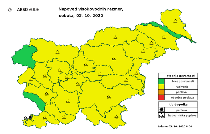 Stanje voda | Foto: Meteo