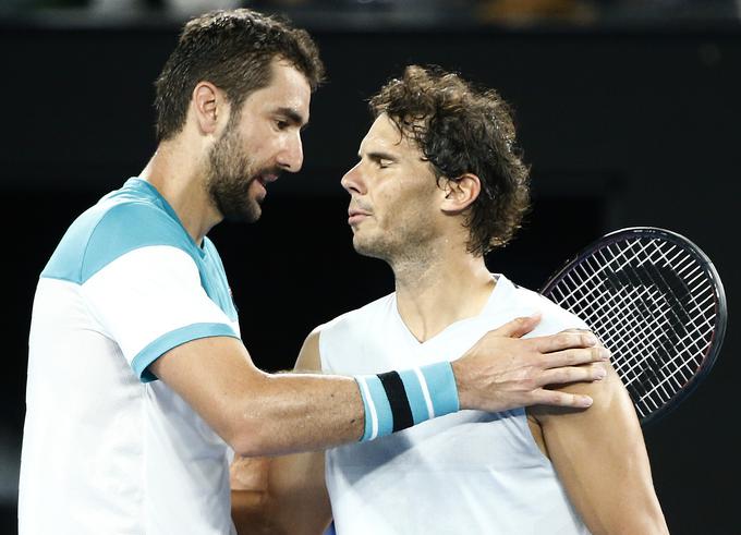 Rafael Nadal je moral v četrtfinalu OP Avstralije predati dvoboj Marinu Čiliću. | Foto: Reuters