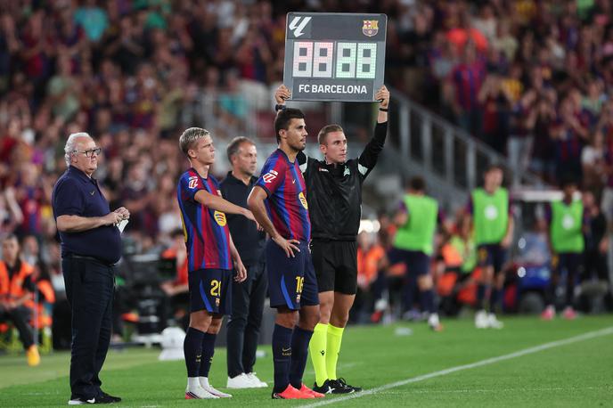 Rodri | Rodri je v drugem polčasu debitiral za Barcelono, ki je Athletic Bilbao premagala z 2:0. | Foto Reuters