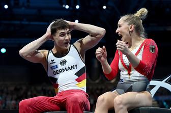 Na premierni mešani tekmi na EP v gimnastiki zlato Nemcema