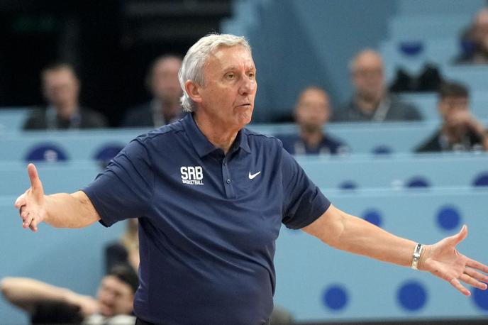 Svetislav Pešić | Srbski selektor Svetislav Pešić ni bil navdušen nad poznim terminom novinarske konference. | Foto Reuters