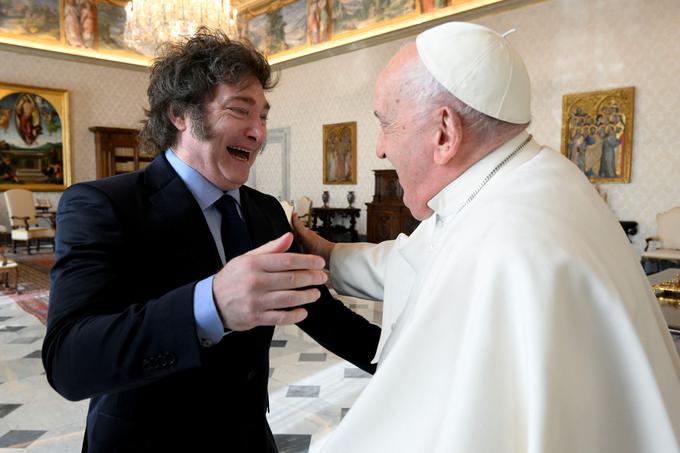 papež Frančišek, Javier Milei | Foto: Reuters