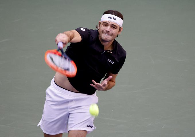 Taylor Fritz je v svojem sploh prvem finalu grand slamov imel številno zvezdniško podporo. | Foto: Reuters