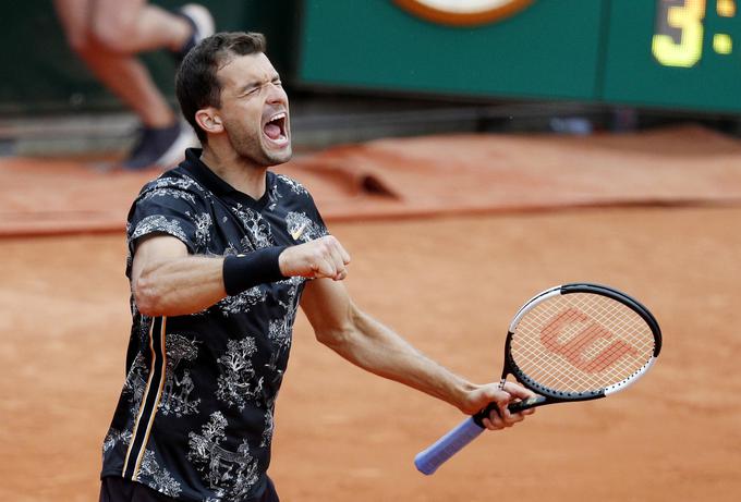 46. igralec sveta Grigor Dimitrov je po petih nizih izločil 11. nosilca Marina Čilića. | Foto: Reuters