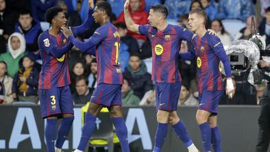 Barcelona na krilih Lewandowskega izkoristila spodrsljaj Reala in se mu približala