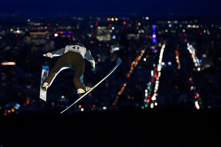 Domen Prevc je po prvi seriji zasedal 13. mesto, na koncu pa napredoval na četrto. | Foto: Getty Images