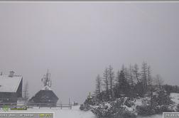 Snežilo bo nad okoli 1.300 metri, padavine v torek nad vso Slovenijo #animacija