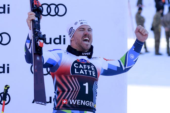 Miha Hrobat, Wengen | Miha Hrobat je bil lani na smuku v Wengnu tretji. | Foto Guliverimage