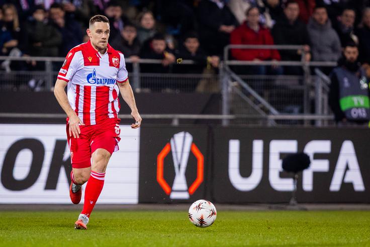 Timi Max Elšnik je s Crveno zvezdo doma remiziral proti Celti (1:1), Slovenec je bil podajalec pri zadetku Beograjčanov.. | Foto: Guliverimage