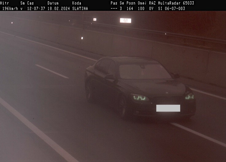 BMW divjal s hitrostjo 196 kilometrov na uro.  | Foto: PU Celje