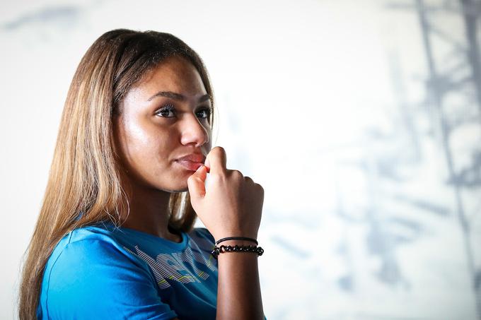 Elizabeth Omoregie se po besedah slovenskega selektorja "ne vidi" v slovenski reprezentanci. | Foto: Matic Klanšek Velej/Sportida