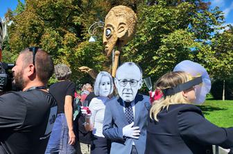 Na Bledu izbruhnili protesti #foto #video