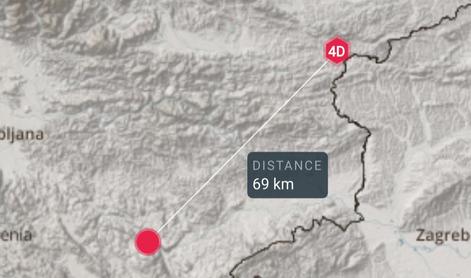 Ponoči so se stresla tla