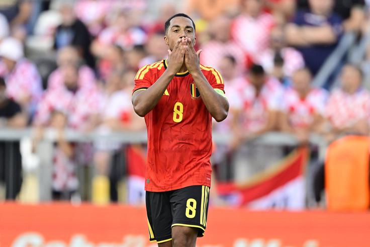 Youri Tielemans je v 38. minuti popeljal Belgijo v vodstvo z 1:0. | Foto: Guliverimage
