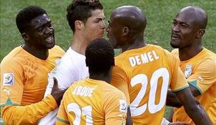 Cristiano Ronaldo jezen na sodnika