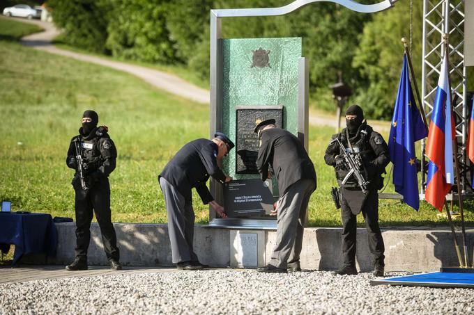 Osrednja slovesnost ob dnevu policije in 30-letnici njenega delovanja v | Foto: Nebojša Tejić/STA