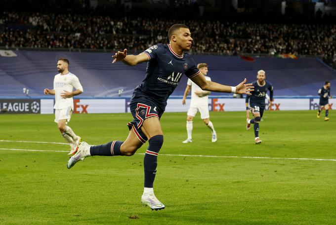 Kylian Mbappe je na zadnjih 14 nastopih za PSG v ligi prvakov dosegel 14 zadetkov. | Foto: Reuters