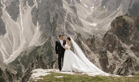 Poroka slovenskega novinarja v objemu gora #foto