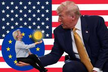 kolaž trump von der leyen