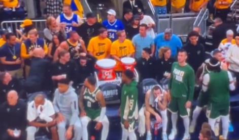 Nesramna poteza v ligi NBA: gledalki vrgel žogo v glavo #video