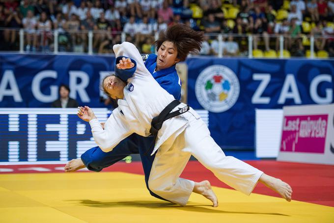 V finalu se je pomerila z Japonko Nami Nabekura.  | Foto: Saša Pahič Szabo/Sportida