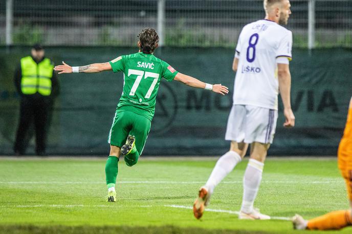 Olimpija, Maribor | Veliki junak Olimpije v finalu pokala je postal Stefan Savić. | Foto Matic Ritonja/Sportida