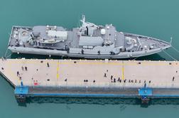 Po petih letih predstavili prenovljeno vojaško ladjo Triglav #foto