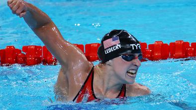 Devetkratna olimpijska prvakinja Katie Ledecky vnovič na SP