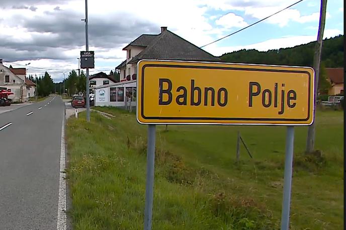 Babno polje | O večji škodi agencija za okolje ne poroča.  | Foto zajem zaslona