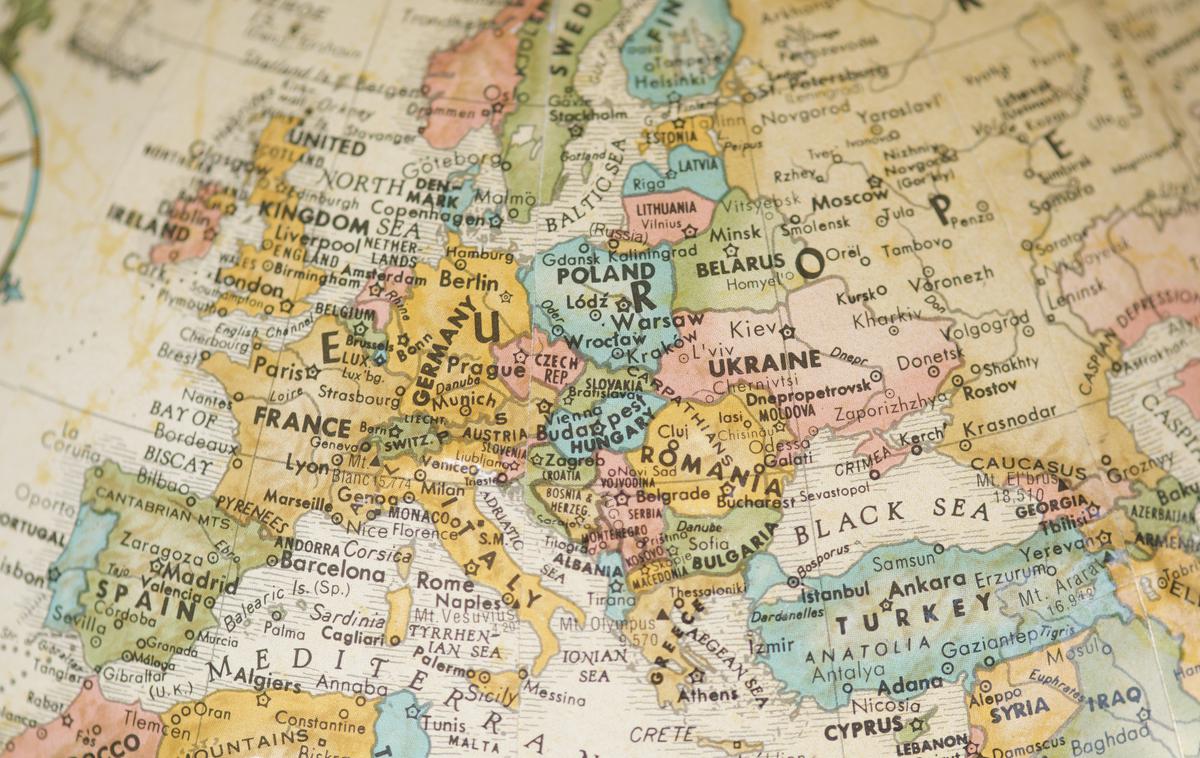 Evropa. Zemljevid. | Ali EU v prihodnosti čakajo hudi politični pretresi? | Foto Getty Images