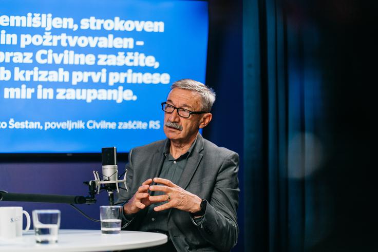 Ob katastrofalnih poplavah 2023 je Civilna zaščita znova dokazala svojo moč. Šestan poudarja, da je bilo žrtev relativno malo, ker so prebivalci upoštevali navodila – medtem ko je podobna ujma v Grčiji terjala desetkrat več življenj. | Foto: Jan Lukanović