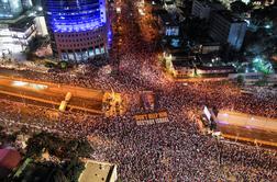 V Izraelu na ulicah znova na tisoče protivladnih protestnikov