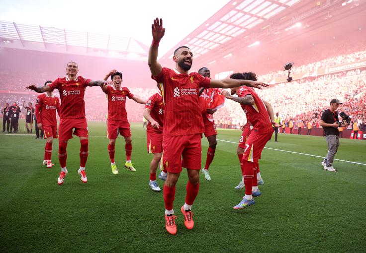 Liverpool prvak Mohamed Salah | Foto: Reuters