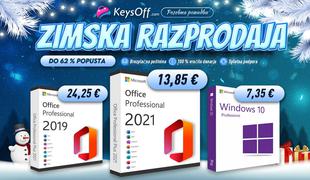 Keysoffova zimska razprodaja: kako dobiti licenco za originalni Windows 10 Pro za samo 6,22 €?