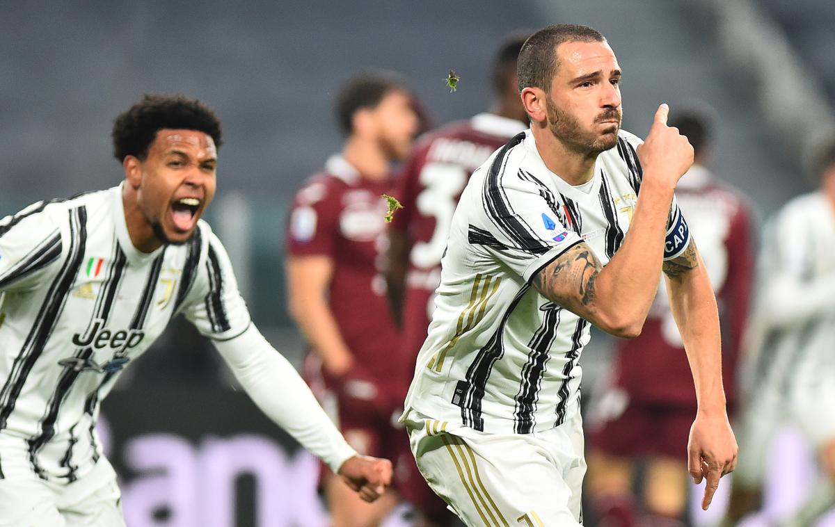 Leonardo Bonucci Juventus Torino | Juventus po tesni zmagi nad Torinom ostaja neporažen v serie A. | Foto Reuters