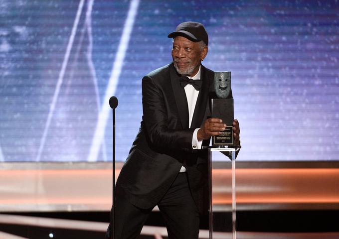 Morgana Freemana so počastili z nagrado za življenjsko delo. | Foto: Getty Images