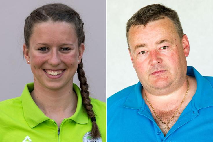 Najmlajša in najstarejši: Janja Šegel (15 let) in Boštjan Maček (44 let). | Foto: 